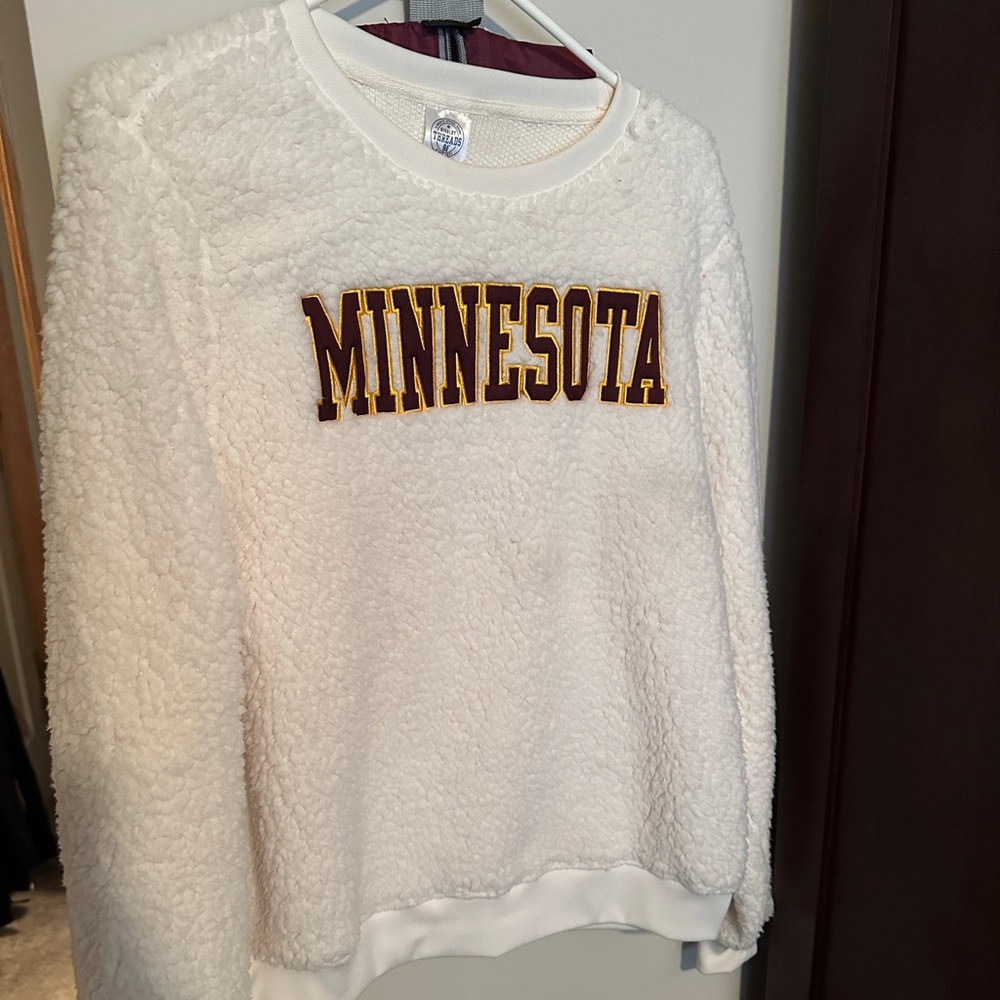 Minnesota Golden Gophers Cream Fleece Sweatshirt - size XL